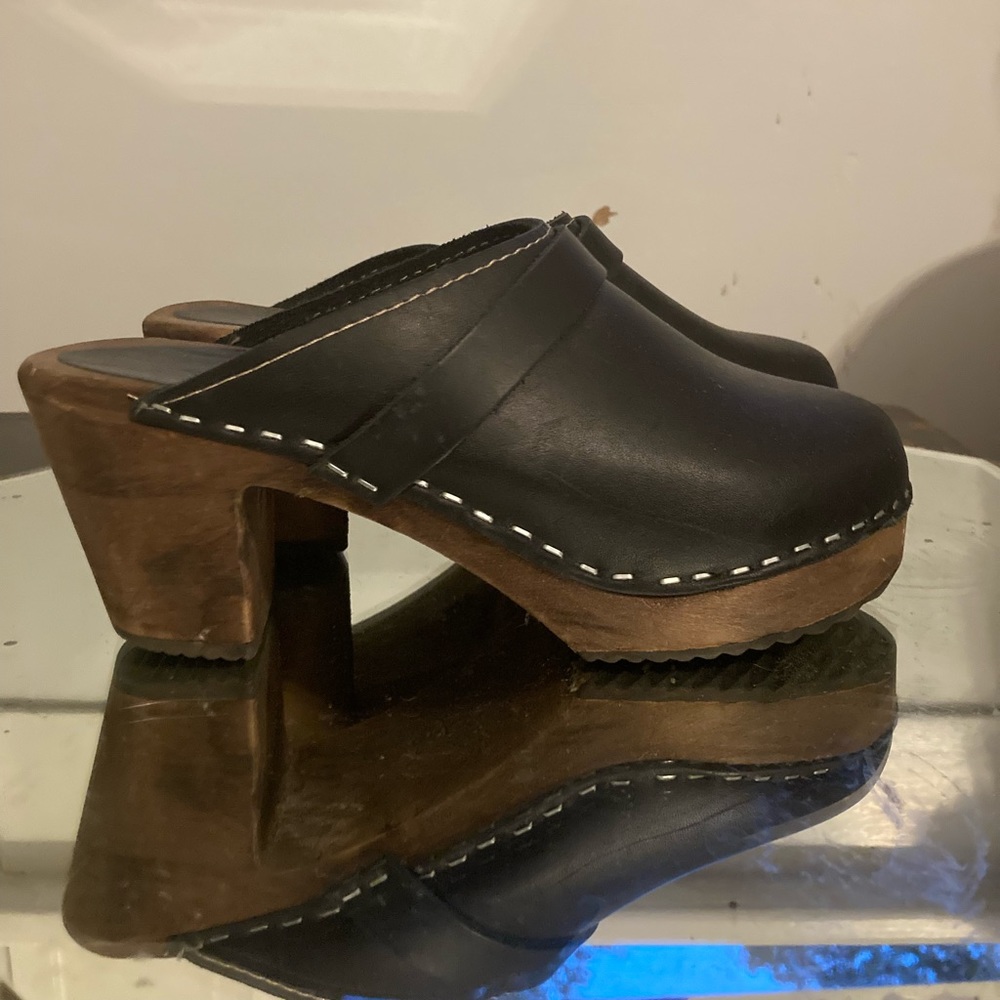 Size 36 Lotta of Stockholm black clogs